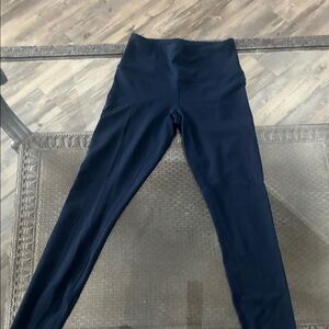 XS Womens 90 degree by Reflex. Navy Blue High-Waisted Leggings
